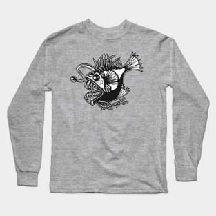 Monster fish in the depths of the sea Long Sleeve T-Shirt